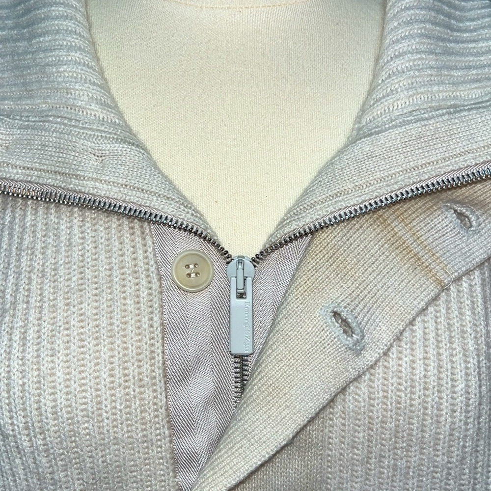 ERMENEGILDO ZEGNA Chunky Quarter Button/Zip Up Sweatshirt ❣️ - Picture 5 of 12